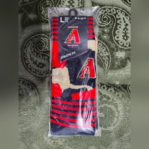 PKWY MLB Arizona Diamondbacks Black Camo Crew socks, large